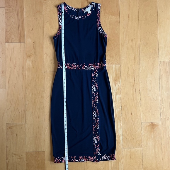 MICHAEL Michael Kors ~ Border-Print Faux-Wrap Dress ~ Size XS - Picture 5 of 7